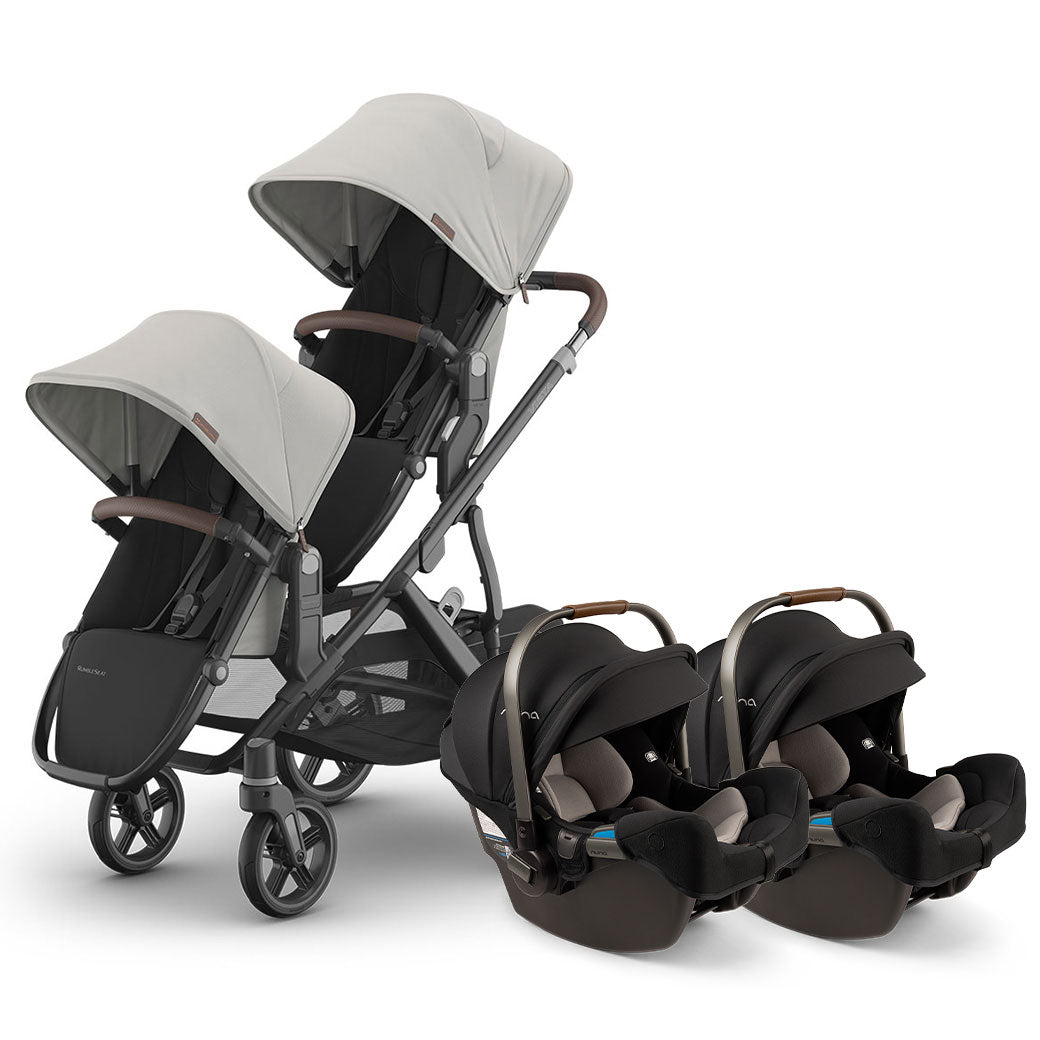 Vista V3 Twin Stroller + Nuna PIPA Series Travel System