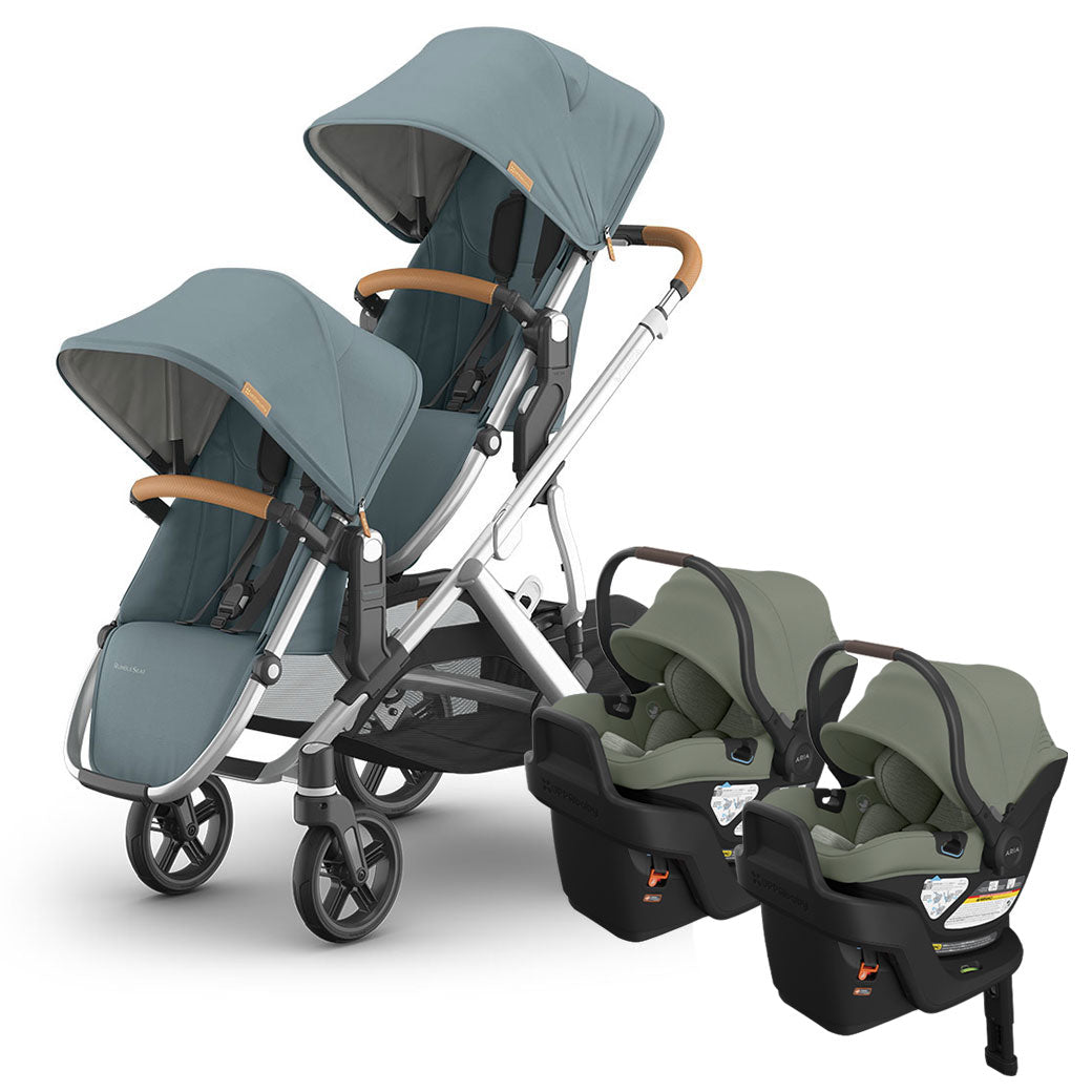 Vista V3 Twin Stroller + Aria V2 Travel System
