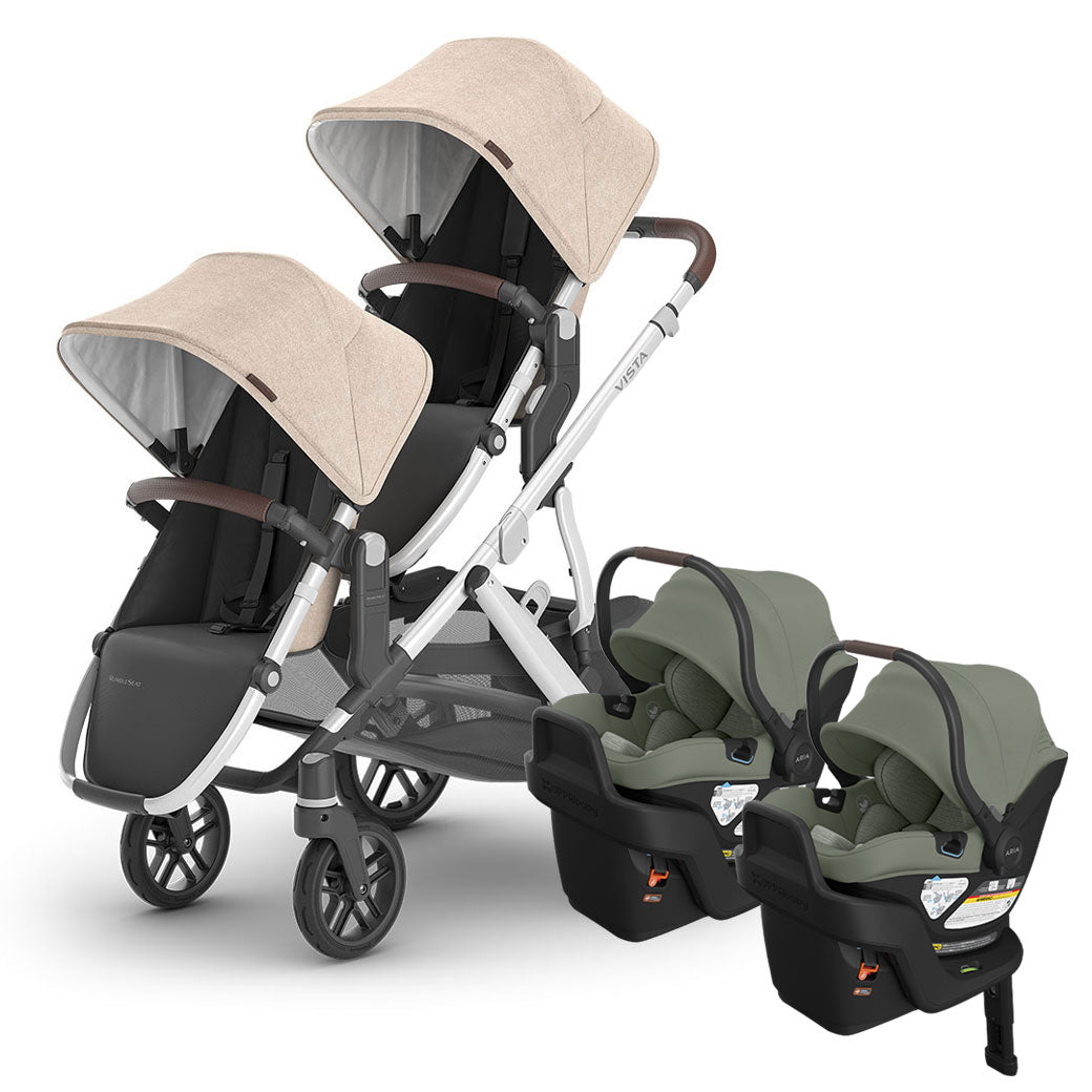 Vista V3 Twin Stroller + Aria V2 Travel System