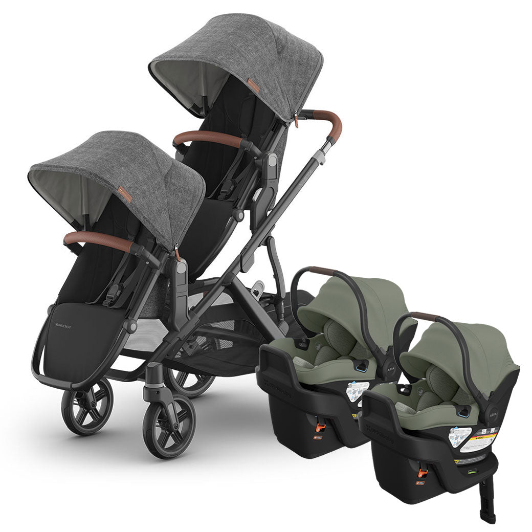 Vista V3 Twin Stroller + Aria V2 Travel System