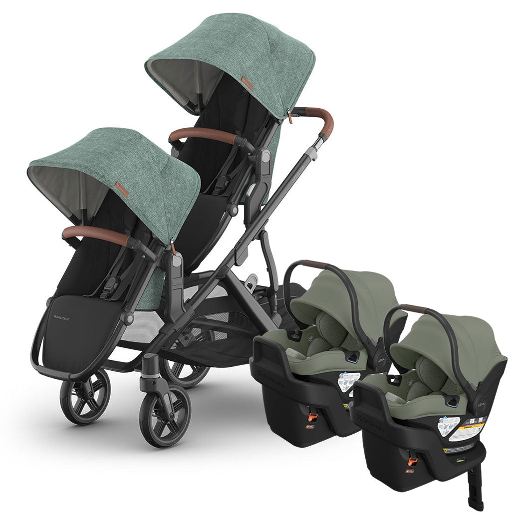 Vista V3 Twin Stroller + Aria V2 Travel System