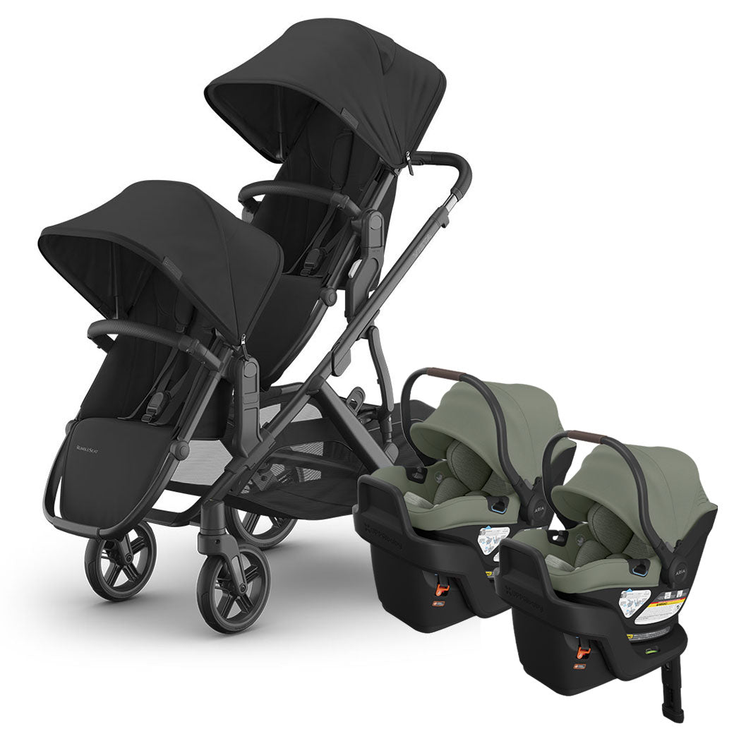 Vista V3 Twin Stroller + Aria V2 Travel System