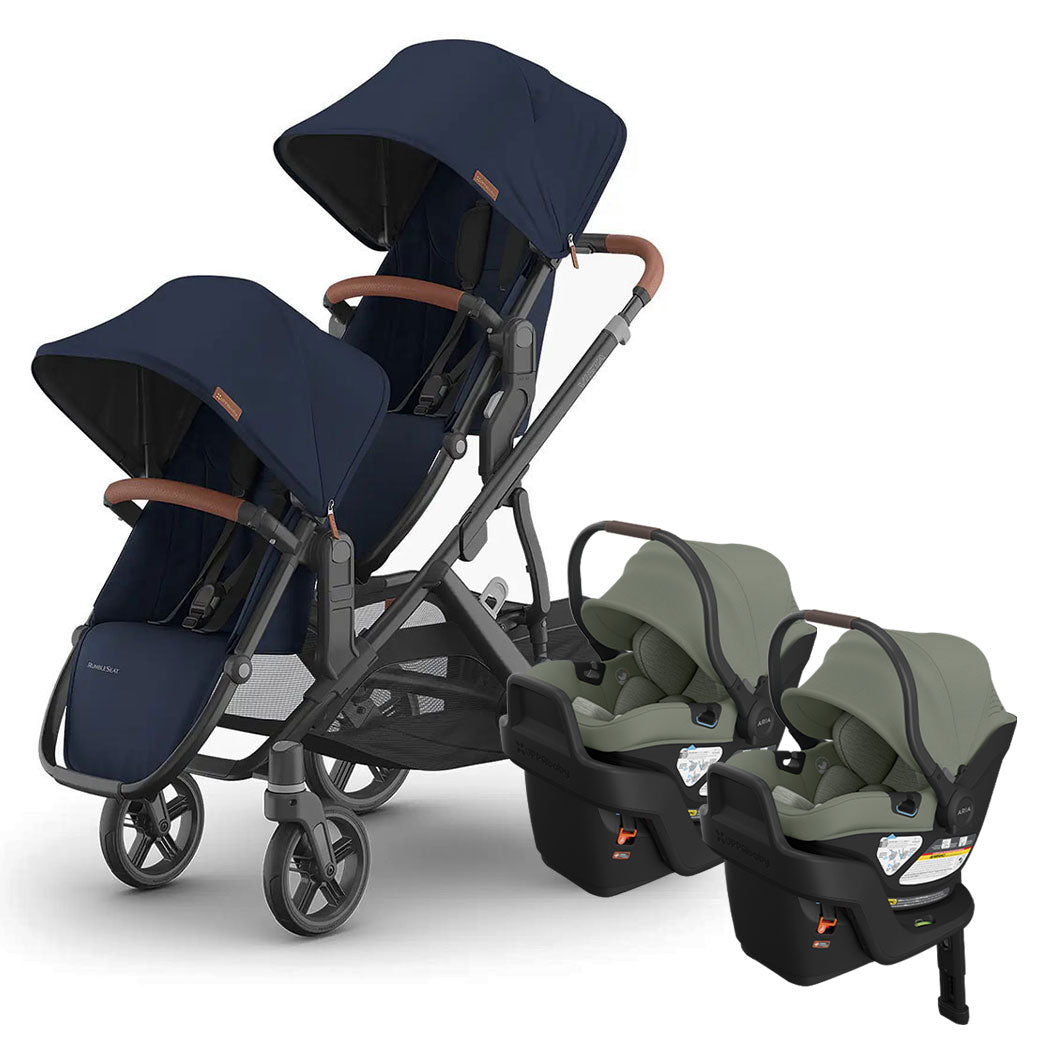 Vista V3 Twin Stroller + Aria V2 Travel System