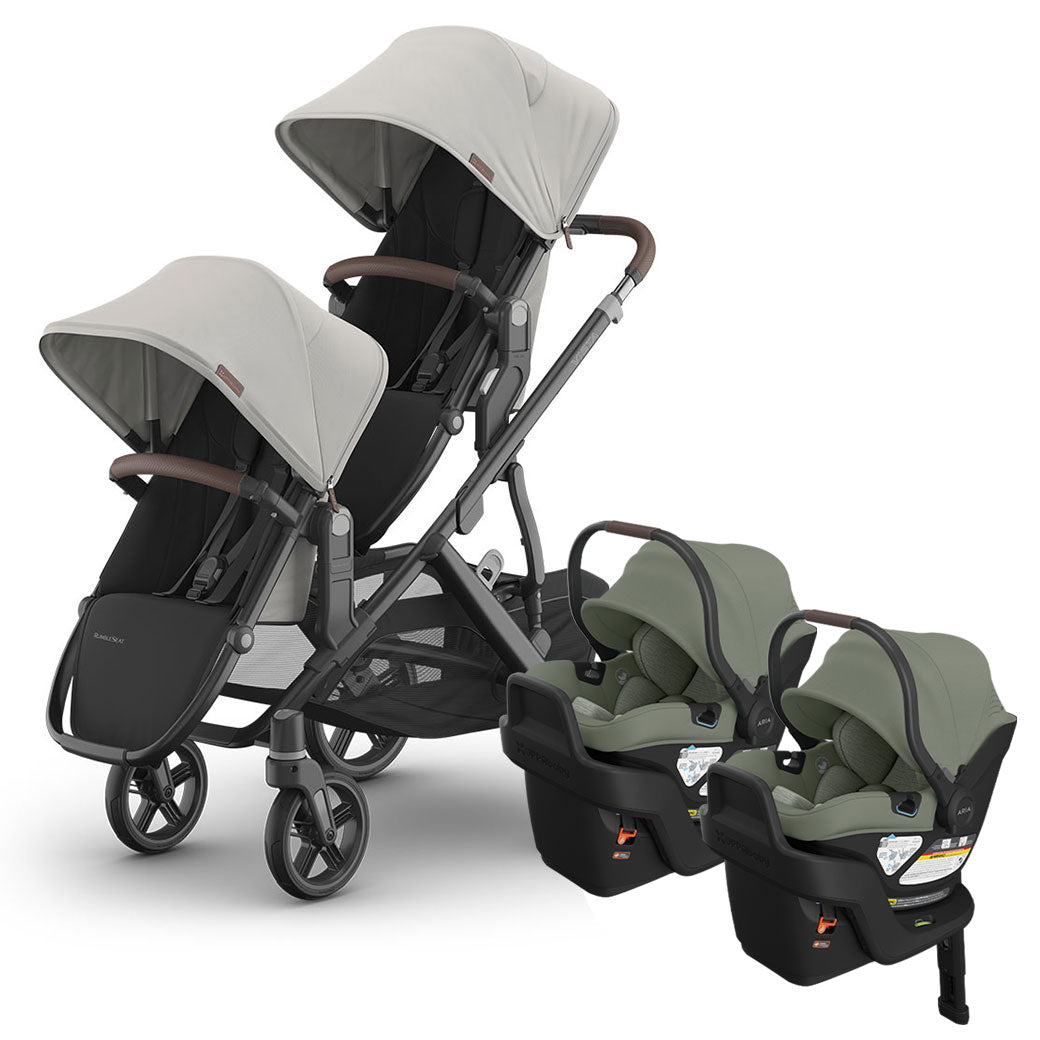 Vista V3 Twin Stroller + Aria V2 Travel System