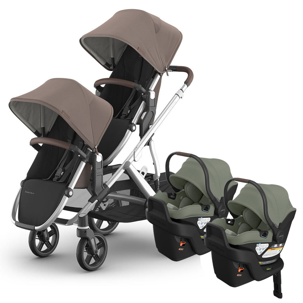 Vista V3 Twin Stroller + Aria V2 Travel System