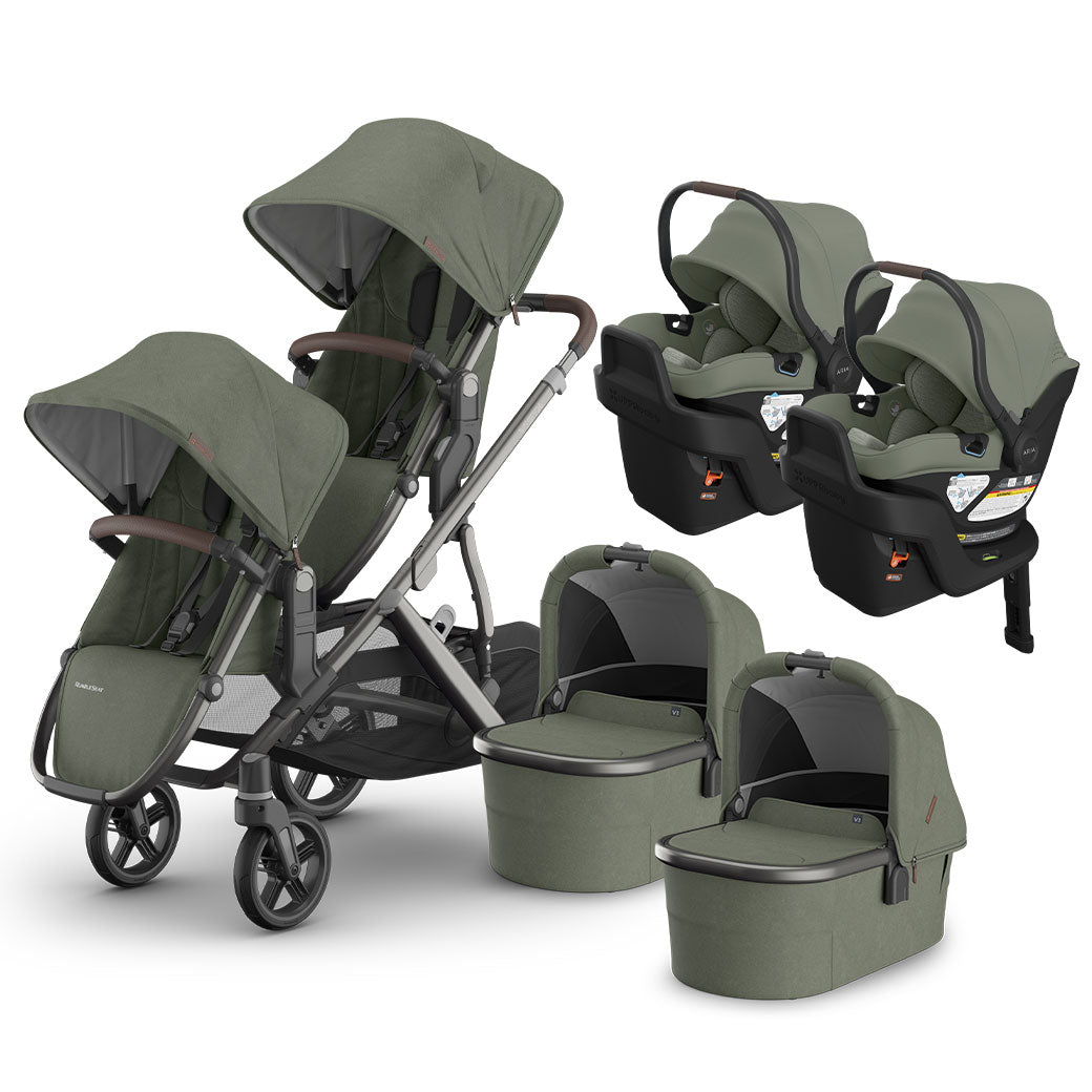 Vista V3 Twin Stroller + Aria V2 Travel System