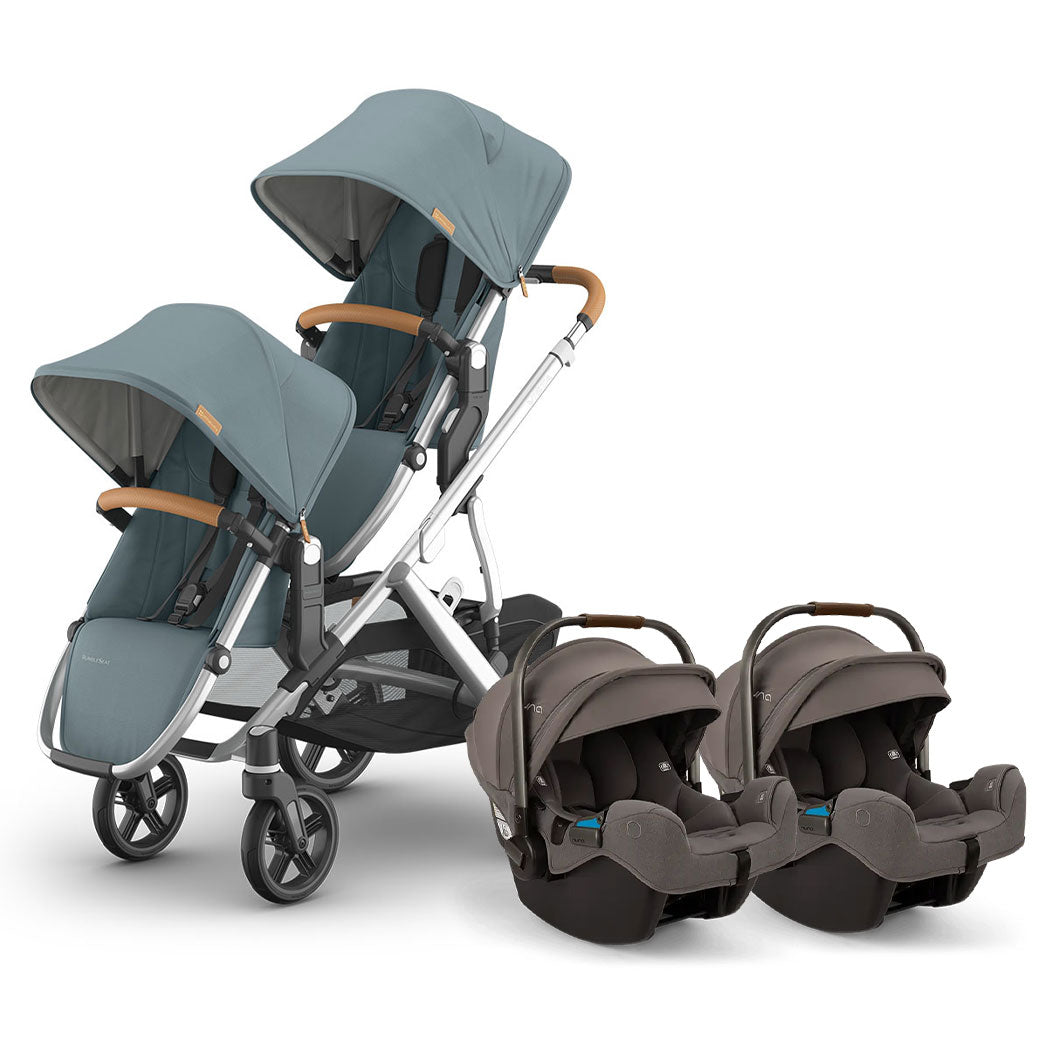 Vista V3 Twin Stroller + Nuna PIPA Series Travel System