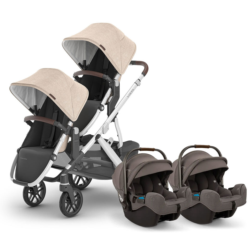 Vista V3 Twin Stroller + Nuna PIPA Series Travel System