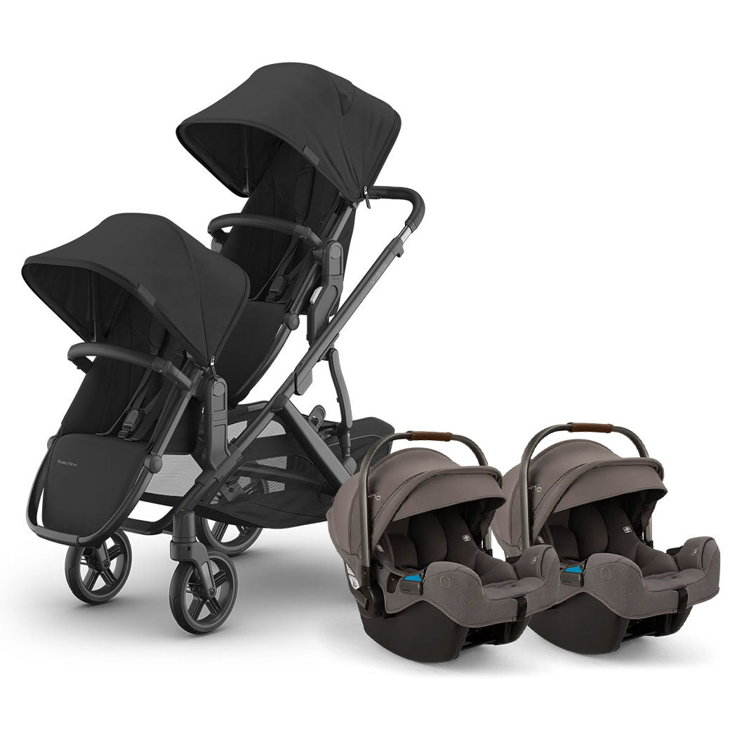 Vista V3 Twin Stroller + Nuna PIPA Series Travel System
