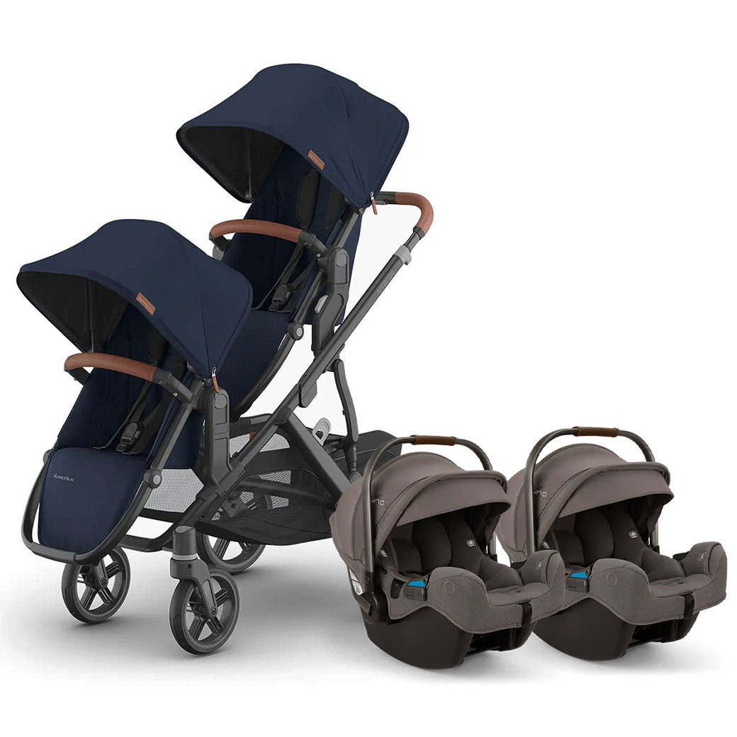 Vista V3 Twin Stroller + Nuna PIPA Series Travel System