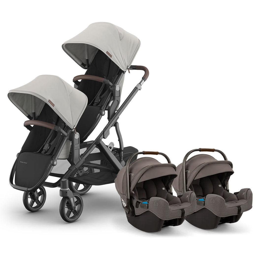Vista V3 Twin Stroller + Nuna PIPA Series Travel System