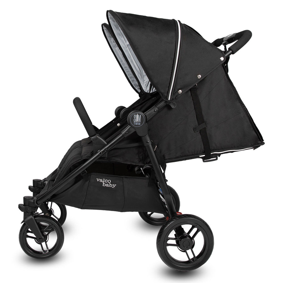 mini walker double stroller Valco Baby Slim Twin Double Stroller, Licorice