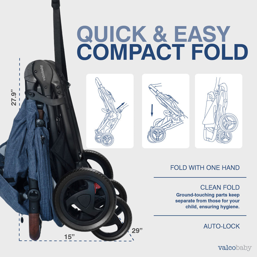 Valco Baby Snap Duo Trend Double Stroller, Charcoal