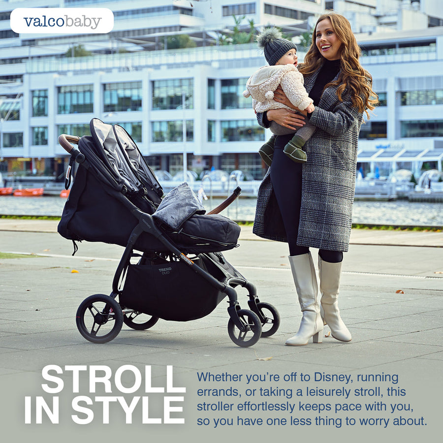Valco Baby Snap Duo Trend Double Stroller, Charcoal