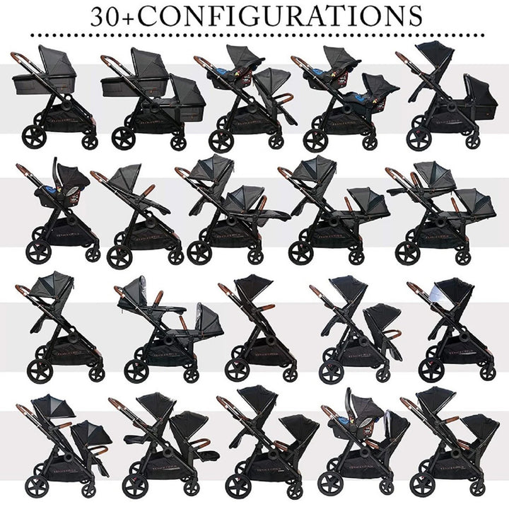 Maverick Single to Double Stroller With Two Toddler Seats