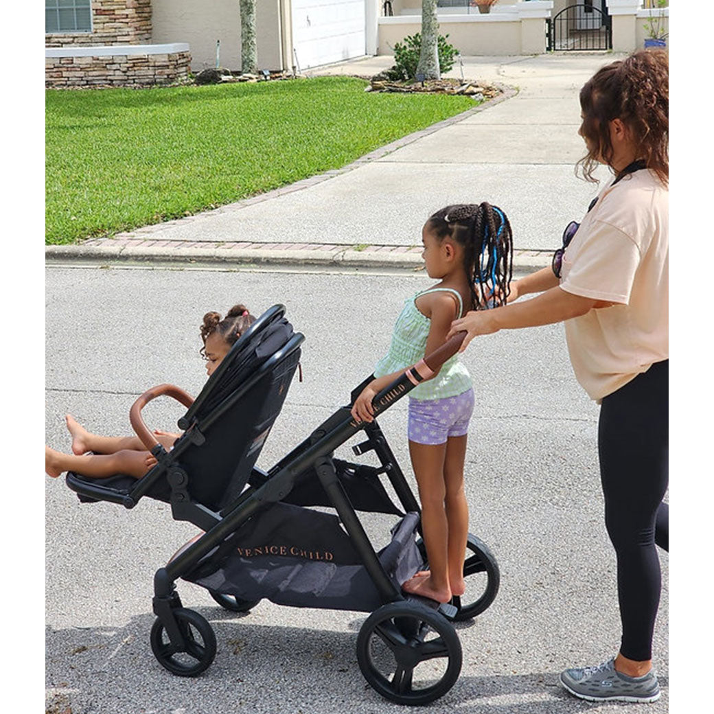 Ventura Single to Double Sit-and-Stand Stroller & 2nd Toddler Seat