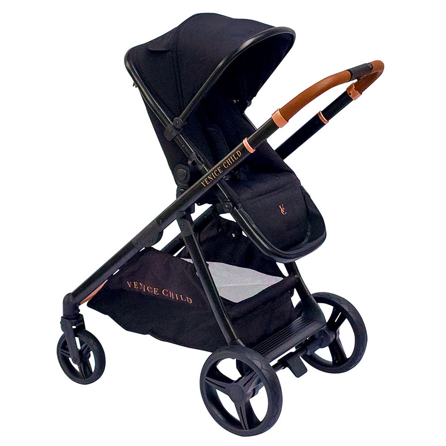 double stroller stand and ride Ventura Midnight Single to Double Stroller