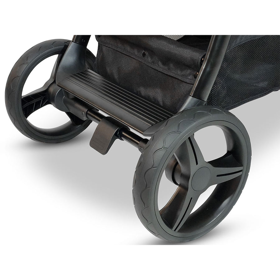 stokke xplory back wheel replacement Ventura Midnight Single to Double Stroller