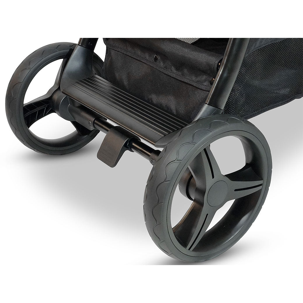 Wheels of the Venice Child Ventura Single to Double Sit-and-Stand Stroller in -- Color_Midnight