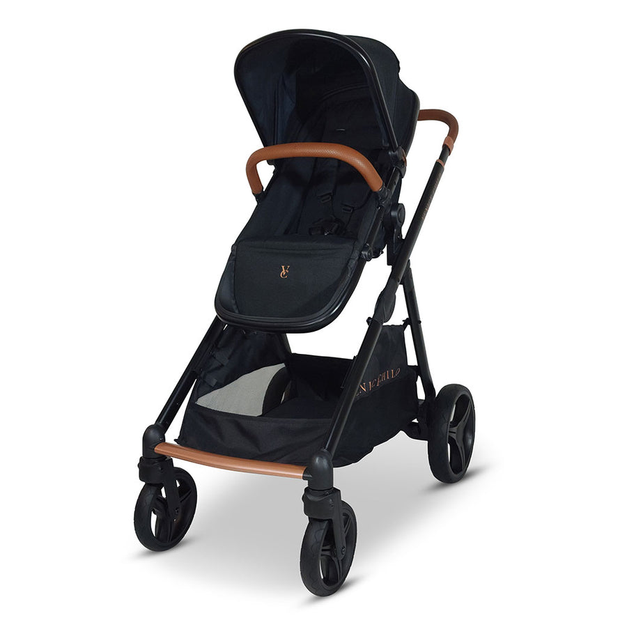 rose gold double stroller Ventura Midnight Single to Double Stroller