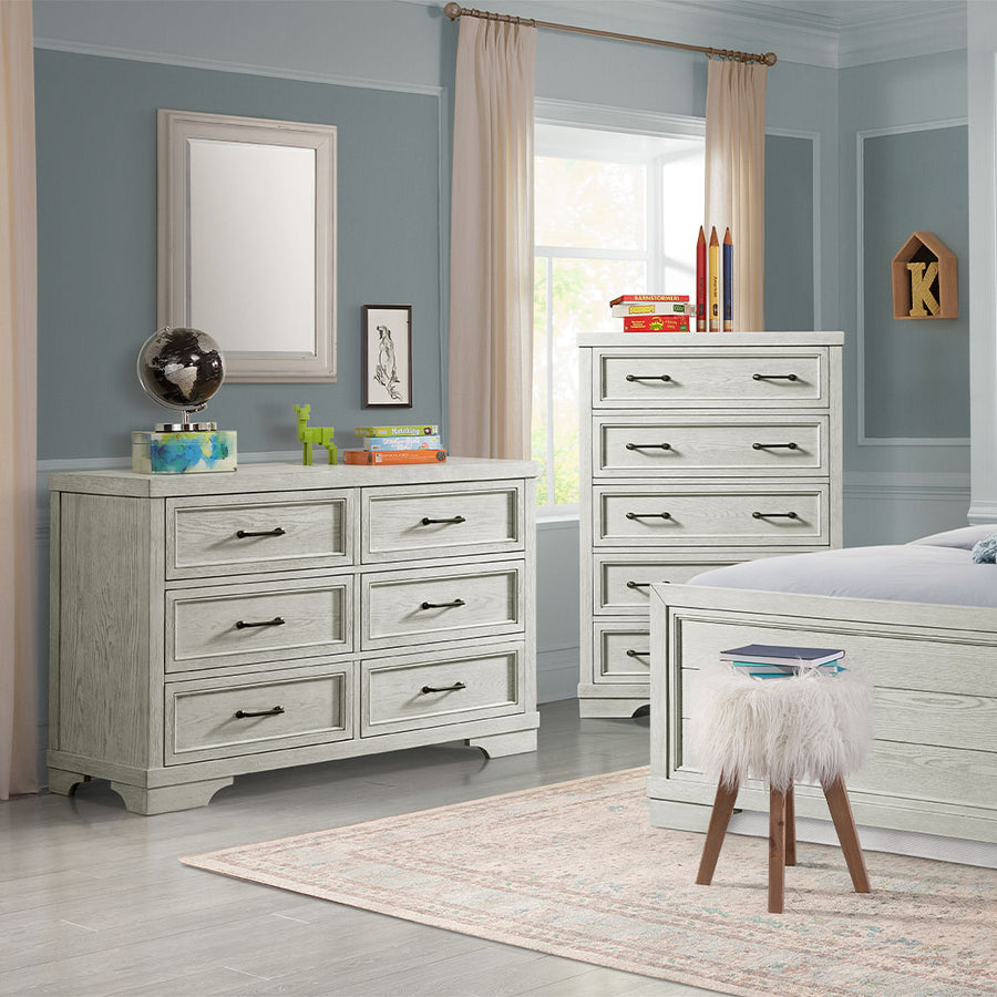 Foundry 6 Drawer Dresser Brushed Pewter Foundry 6 Drawer Dresser Brushed Pewter