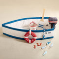 Wonder & Wise Gone Fishing Canvas Boat | Modern Nursery