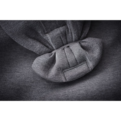 detail stitching on BABYBJÖRN Baby Carrier Mini in Dark Gray 3D Jersey