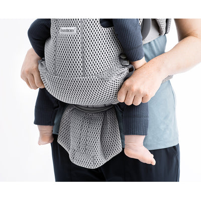 Up close texture of BABYBJÖRN Baby Carrier Free in -- Color_Gray 3D Mesh