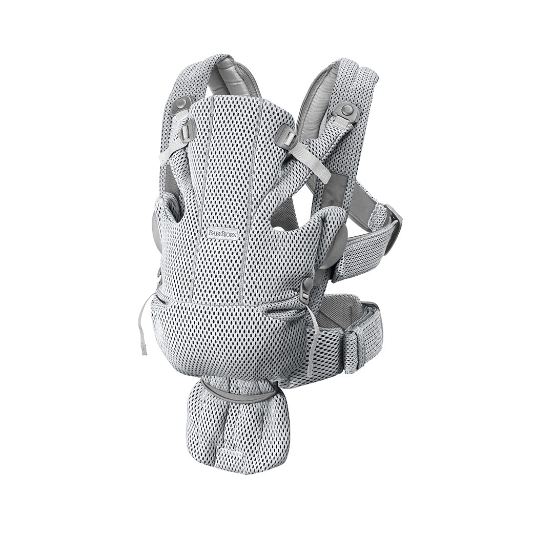 Front of BABYBJÖRN Baby Carrier Free in -- Color_Gray 3D Mesh