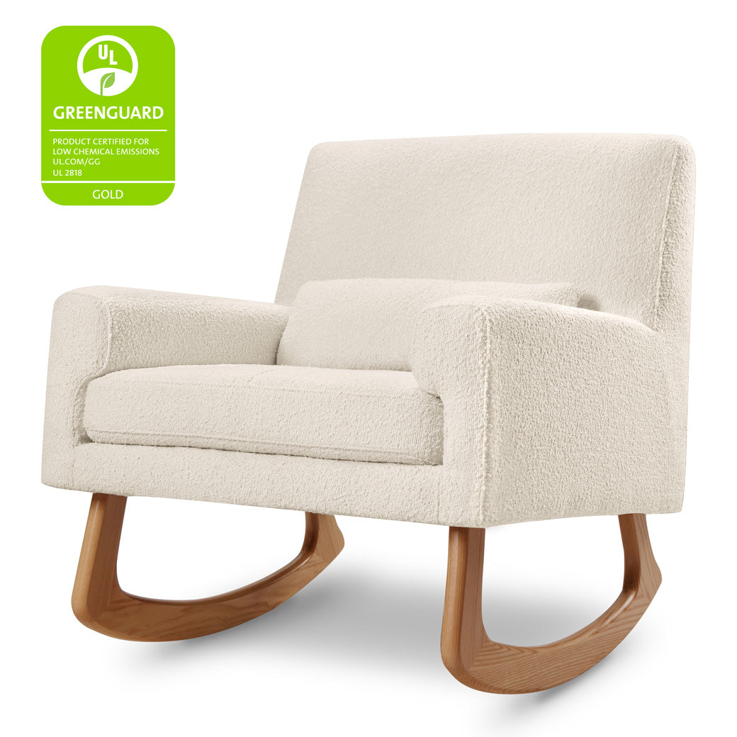 Nursery Works Sleepytime Rocker with GREENGUARD tag in -- Color_Ivory Boucle with Light Legs