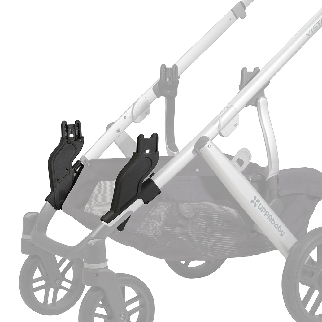 black Lower Adapters on stroller
