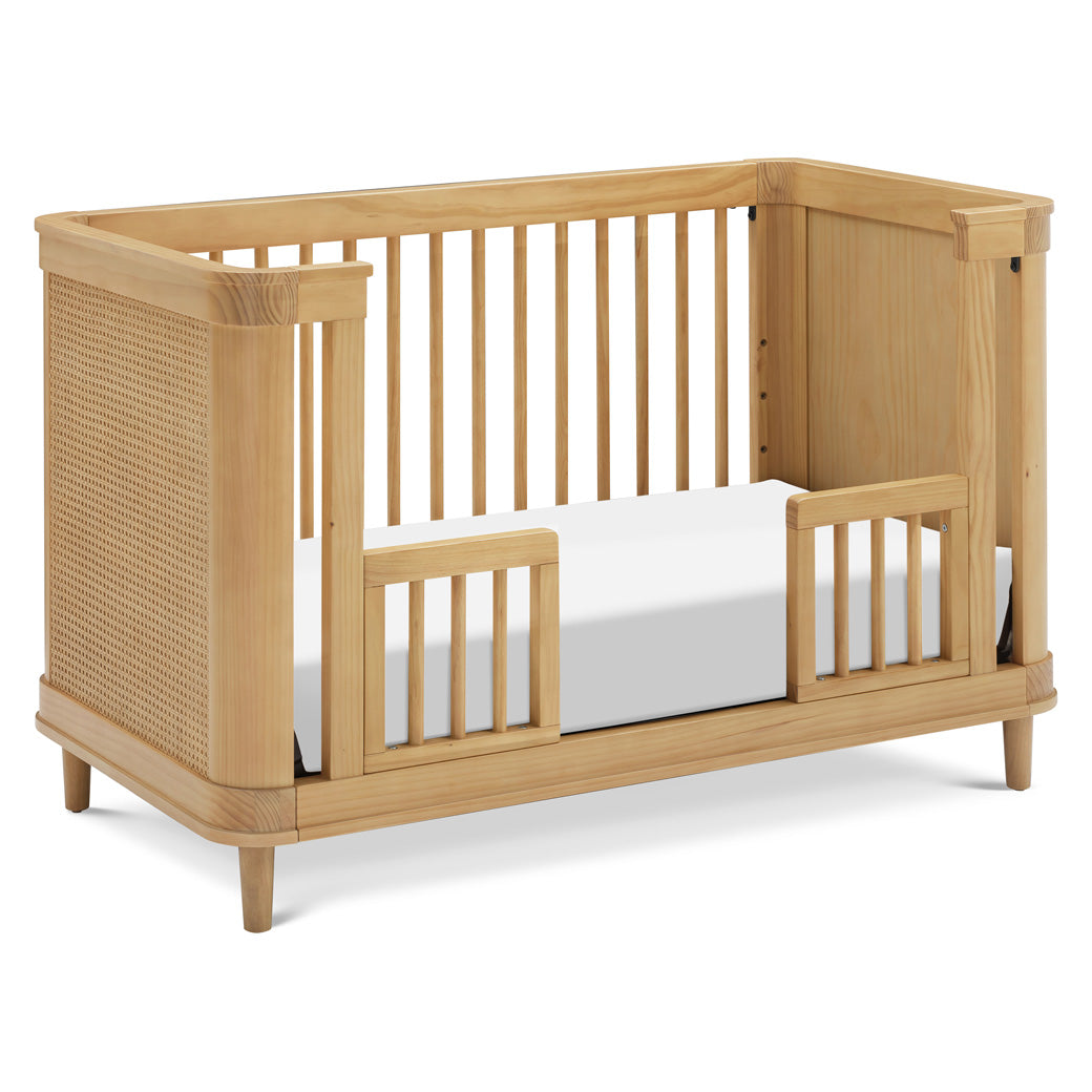 The Namesake Marin 3-in-1 Convertible Crib as toddler bed in -- Color_Honey/Honey Cane