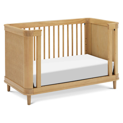 The Namesake Marin 3-in-1 Convertible Crib as a day bed  in -- Color_Honey/Honey Cane