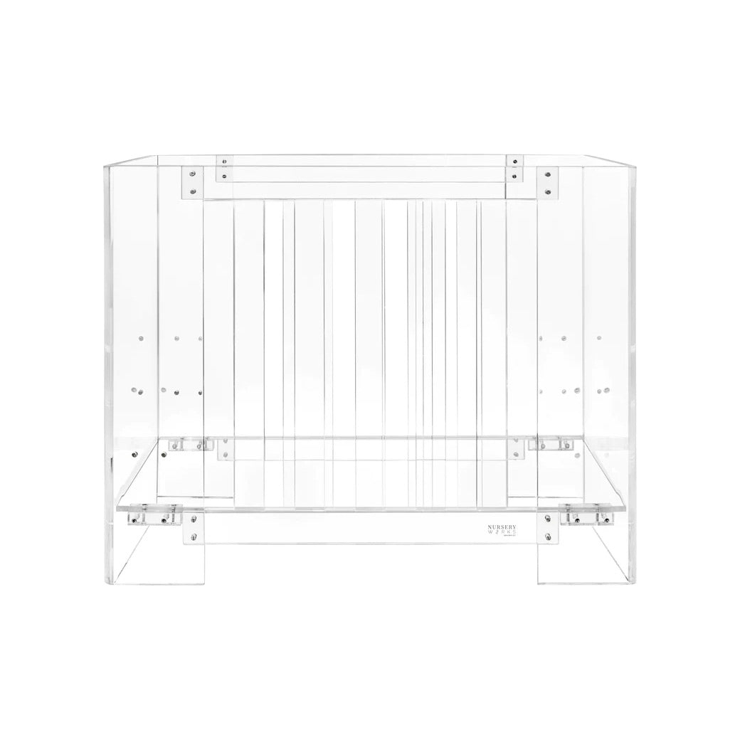 Nursery Works Vetro Mini Crib in clear acrylic -- Color_Default