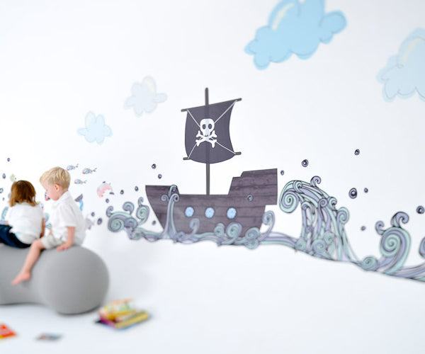Pirate Boat Wall Stickers