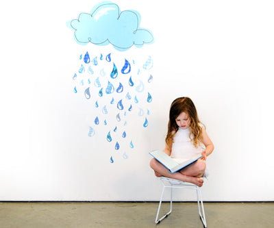 Where the Wild Things Grow Rainy Day Drops Wall Stickers