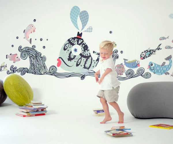 Fanciful Fishes Wall Stickers