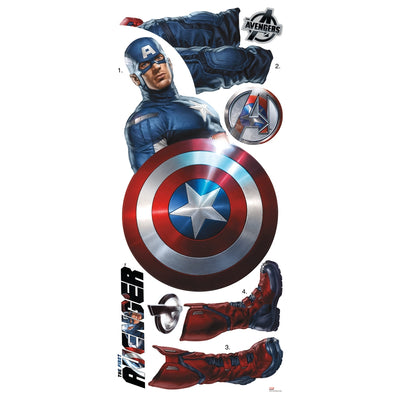 The Avengers Captain America Giant Wall Decal