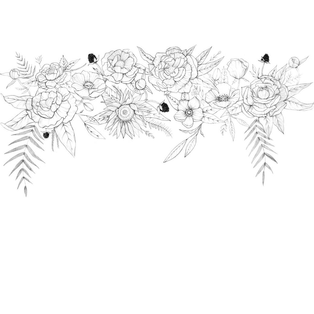 Blooming Garland Mural