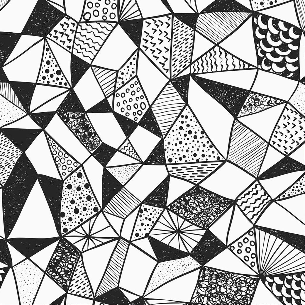 Geometric Shapes Mural