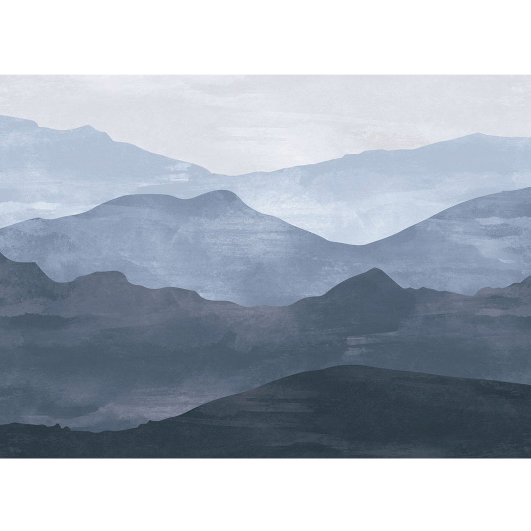Watercolor Mountain Mural