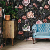 Rose le Soir Mural