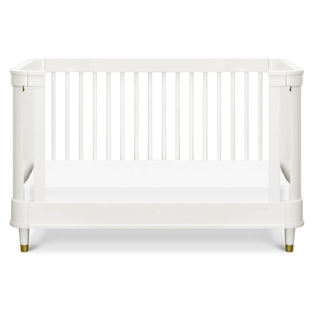 Front view of Namesake's Tanner 3-in-1 Convertible Crib as a daybed