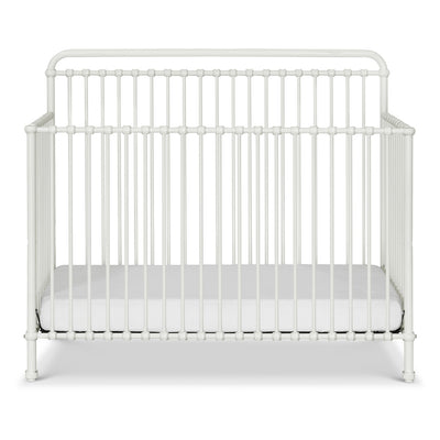 Front view of Namesake's Winston 4 in 1 Convertible Crib in -- Color_Washed White