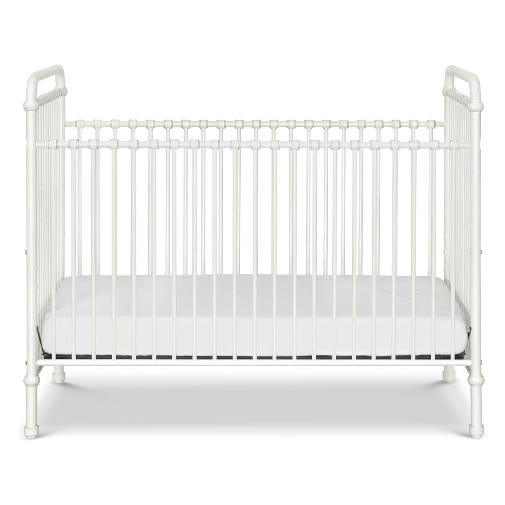 Front view of Namesake`s Abigail 3 in 1 Crib in -- Color_Washed White