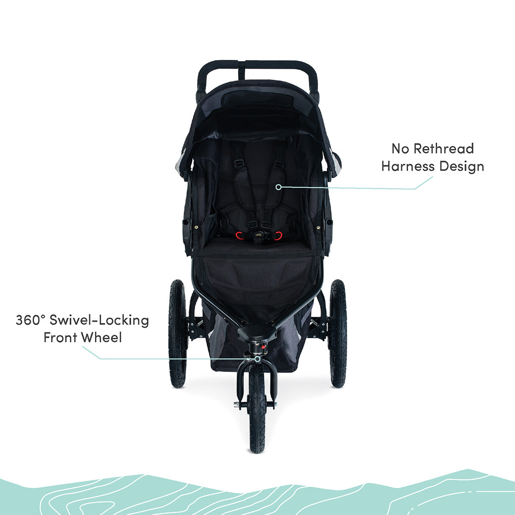 BOB Revolution Flex 3.0 Jogging Stroller, Graphite Black