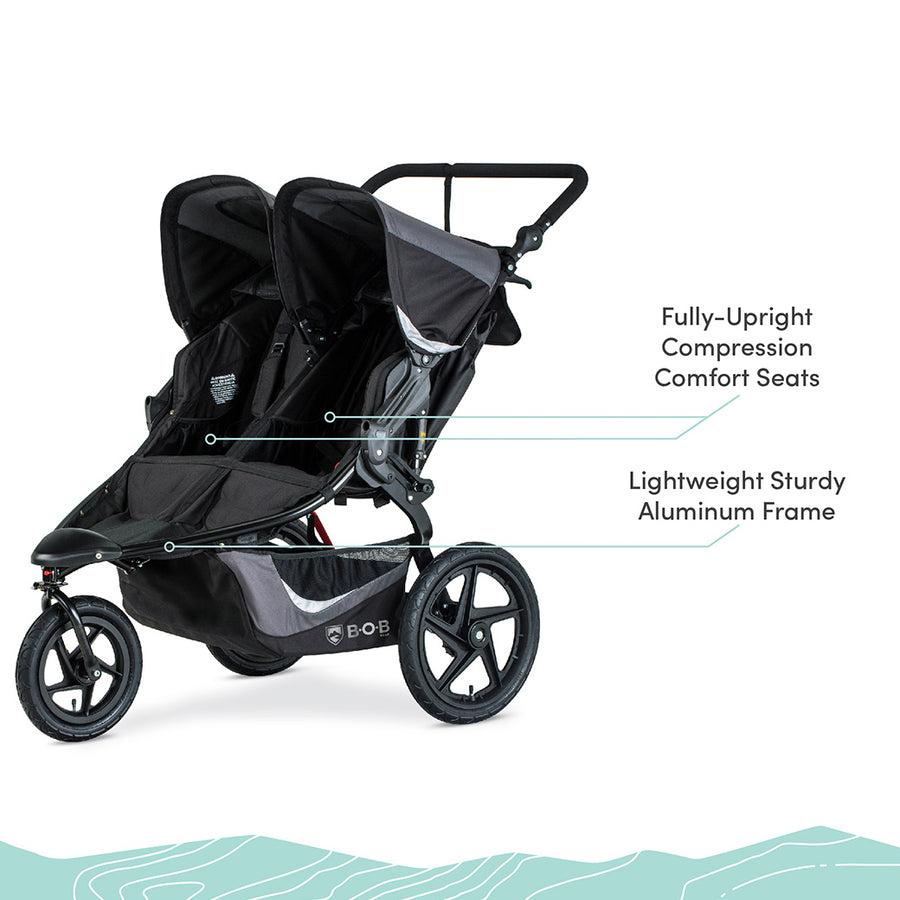 bob revolution flex jogging stroller lagoon BOB Revolution Flex Duallie 3.0 Jogging Stroller