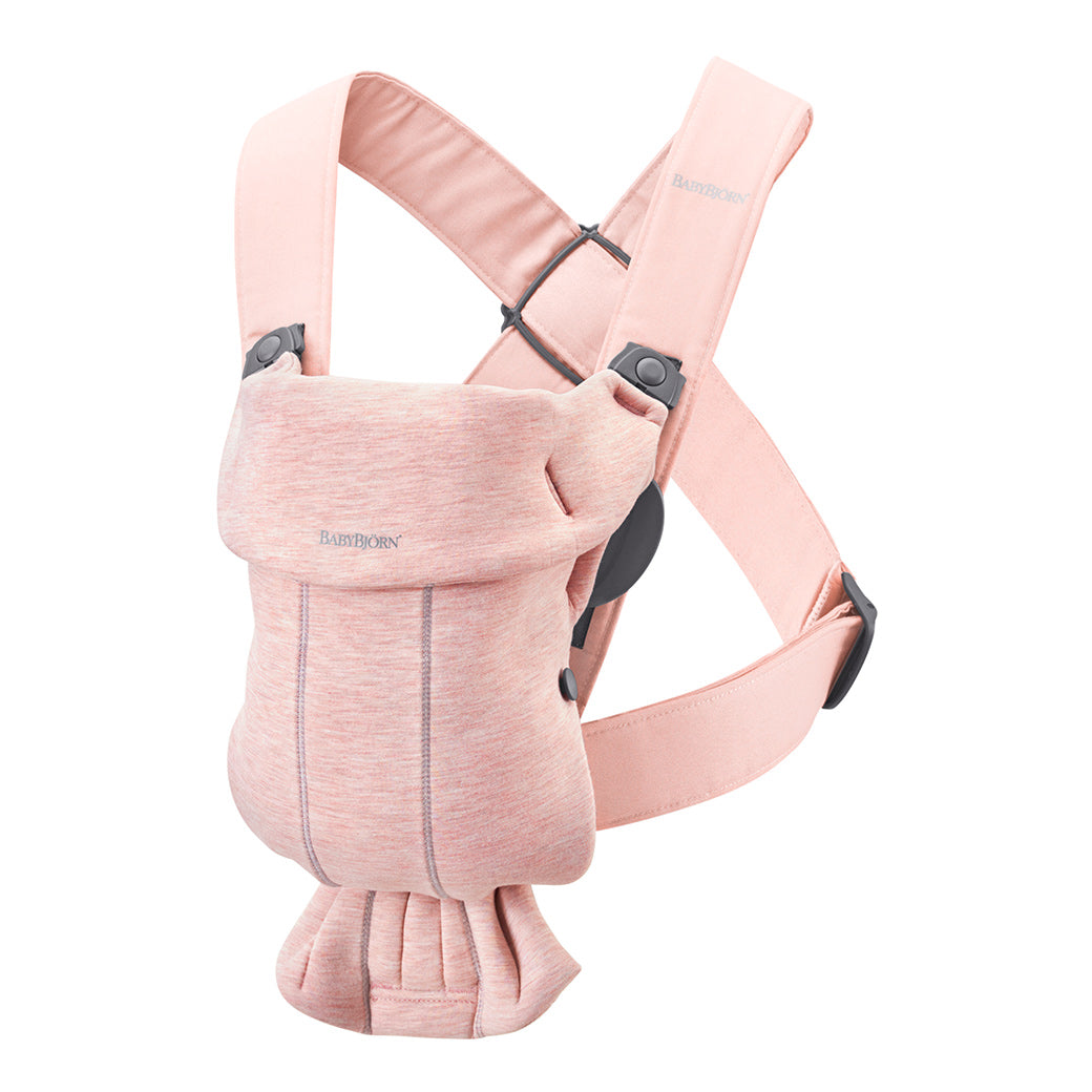BABYBJÖRN Baby Carrier Mini with top part down in -- Color_Light Pink 3D Jersey