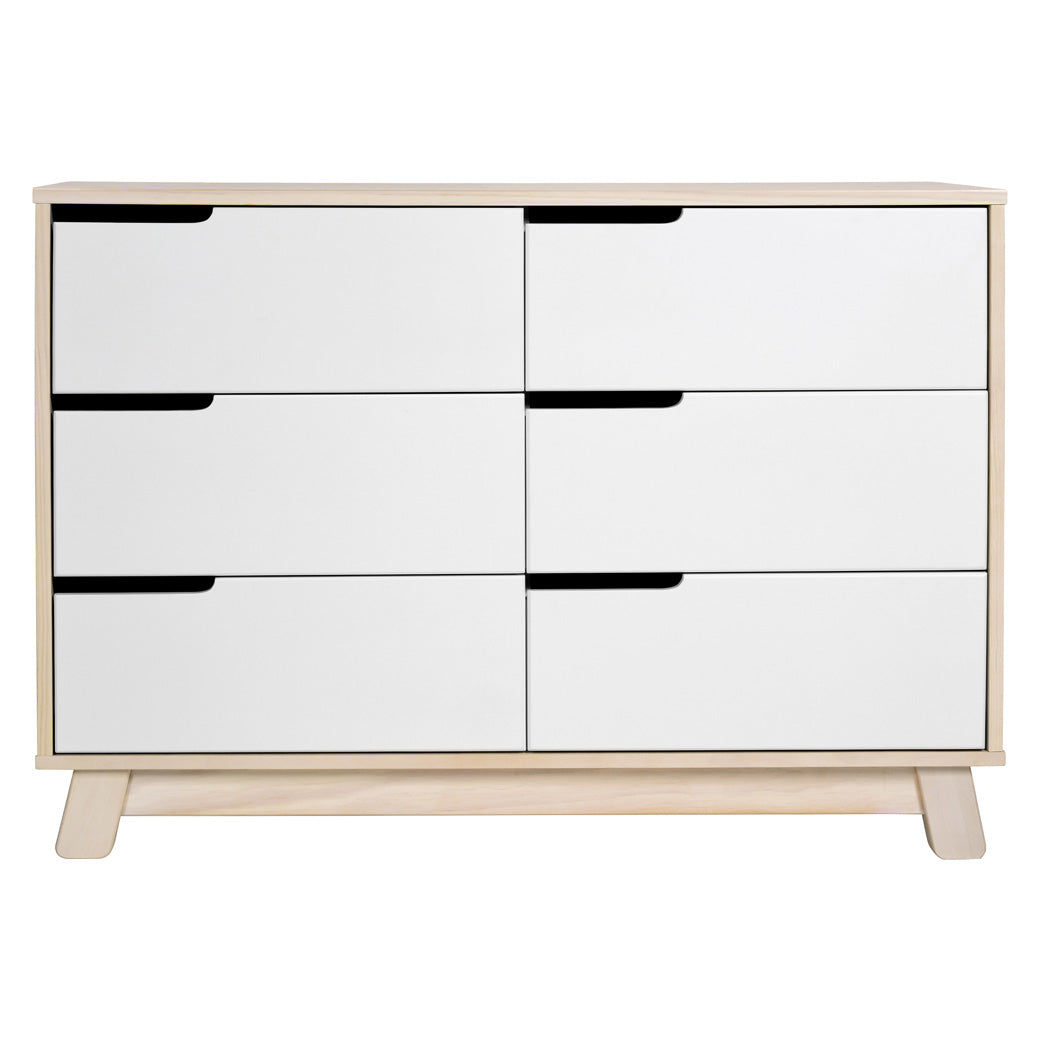Hudson 6 Drawer Double Dresser Babyletto Washed Natural/White