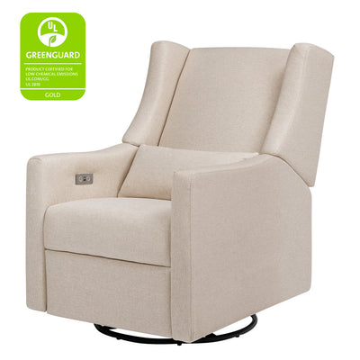 Babyletto Kiwi Glider Recliner with GREENGUARD tag in -- Color_Performance Beach Eco-Weave